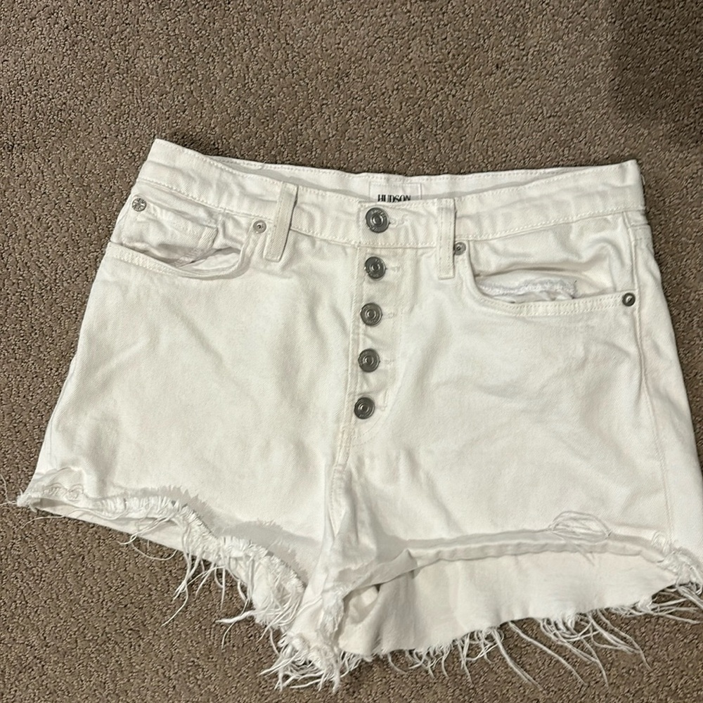 Hudson White Jean shorts
